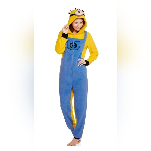 Despicable Me Minion One Piece Pajama/Costume - Unisex S - Picture 5 of 5